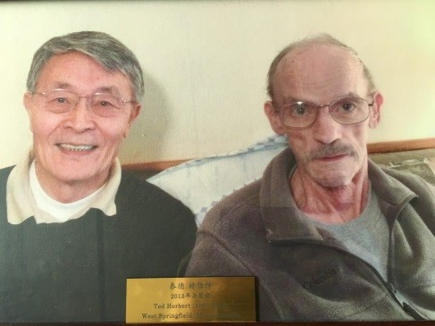 笔者和赫伯特先生