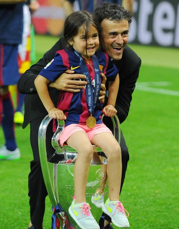 资料图：恩里克和女儿莎娜