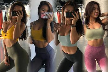 微博运动美女健身美照