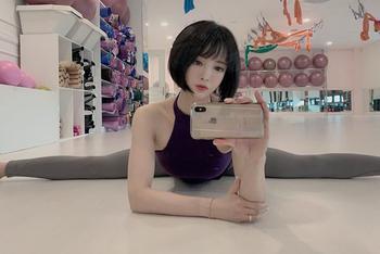 健身美女柔韧性超棒