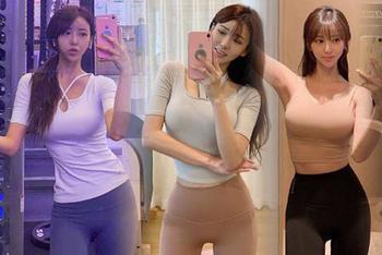 健身美女热爱瑜伽