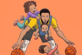 NBA球星漫画图