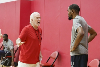 美国男篮训练备战