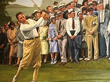 切诺基城乡高尔夫俱乐部鲍比·琼斯原版绘画