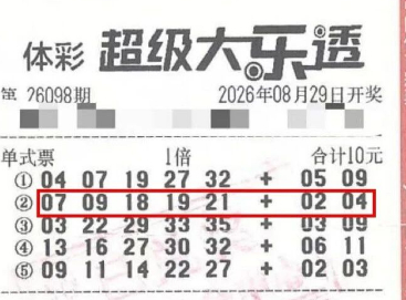 彩民随性投注中得大乐透29万 计划短途出游
