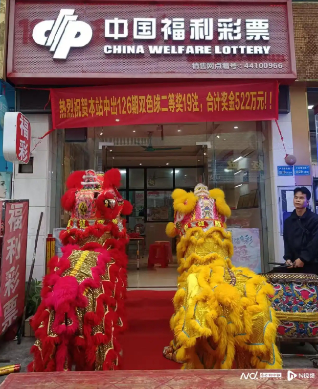 中奖彩站庆祝照