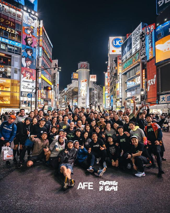 AFE约跑合影