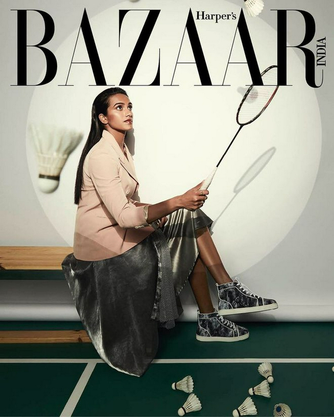 辛杜登上《芭莎杂志》电子刊封面