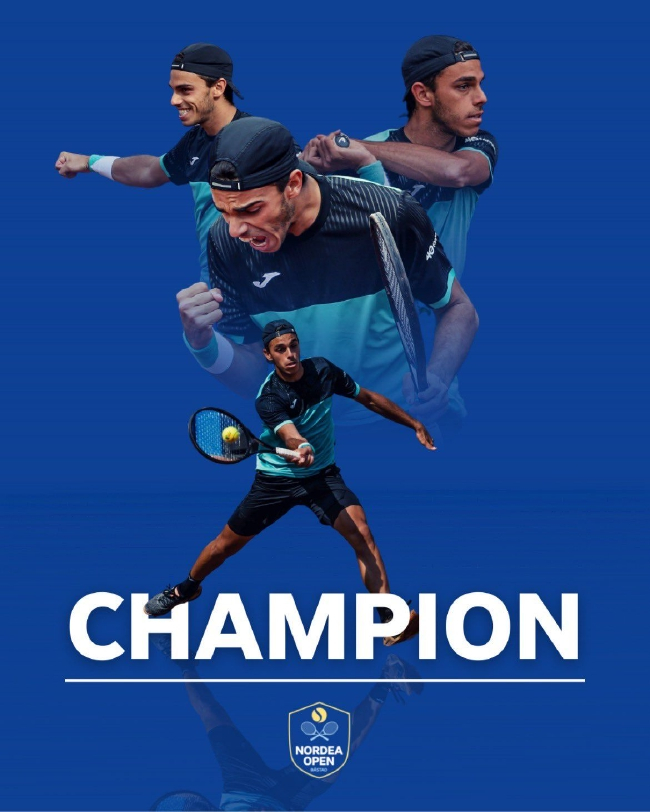 今年IW赛资格赛首轮F-塞伦多洛还曾连输两盘败给商竣程，如今夺首冠排名跻身Top30