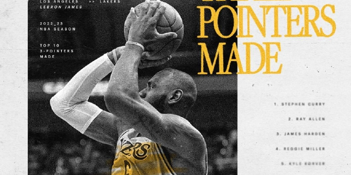 詹姆斯关键三分助湖人逆转取胜