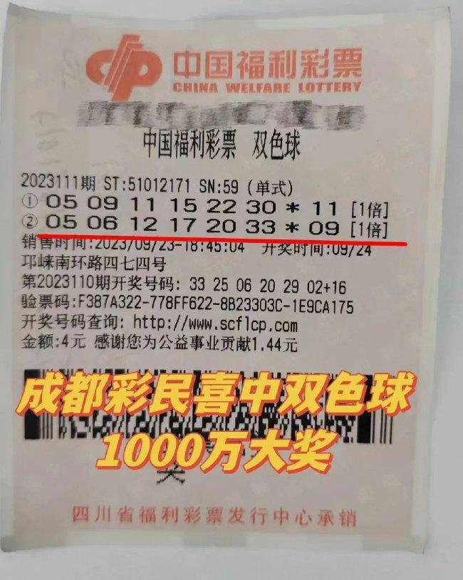 中奖彩票