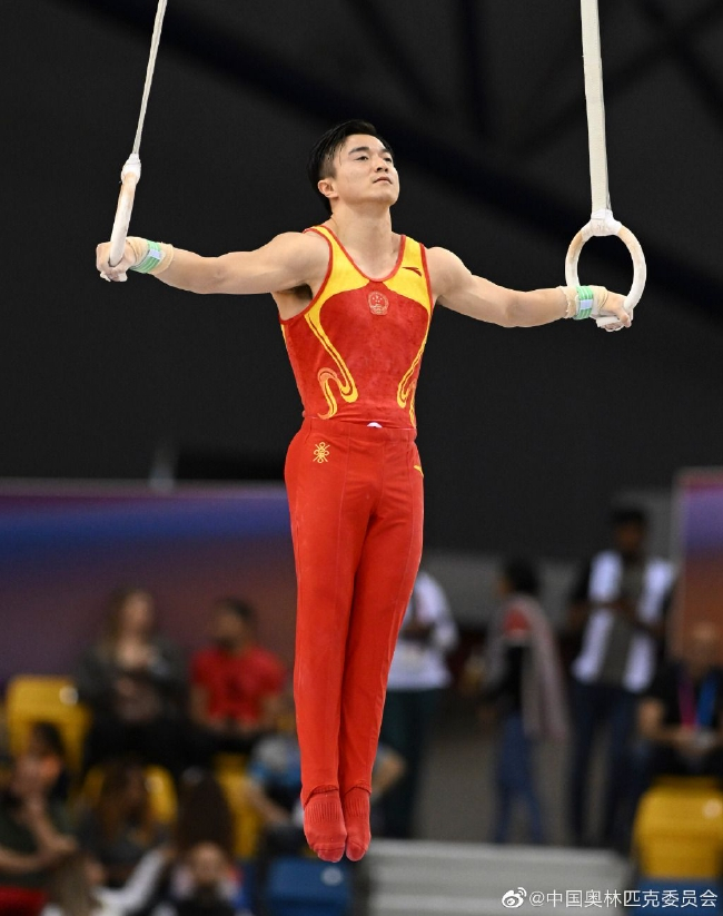 刘洋夺得多哈站吊环冠军