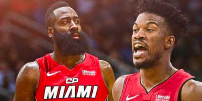 哈登在热火首秀表现亮眼三分与组织能力尽显巨星风采