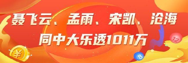 精选大乐透推荐:聂飞云	
、孟雨、宋凯、沧海同中1011万