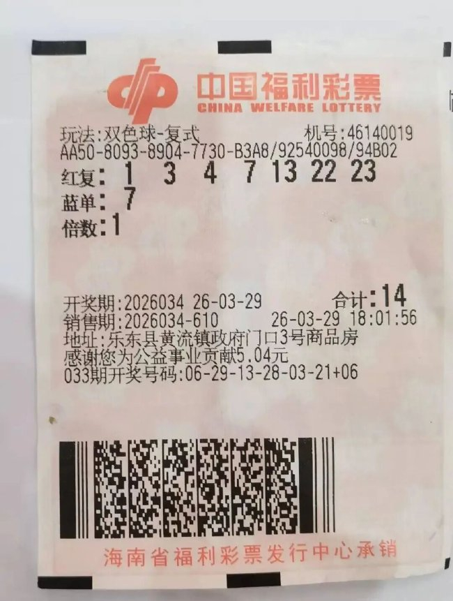 中奖彩票