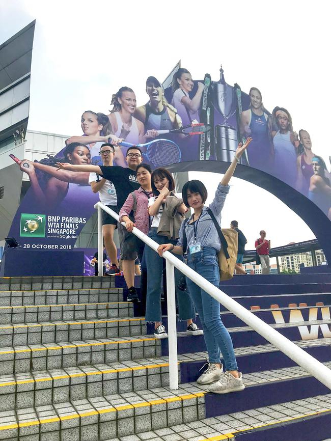 “弘金地全球业务体验官”在2018 WTA年终总决赛现场