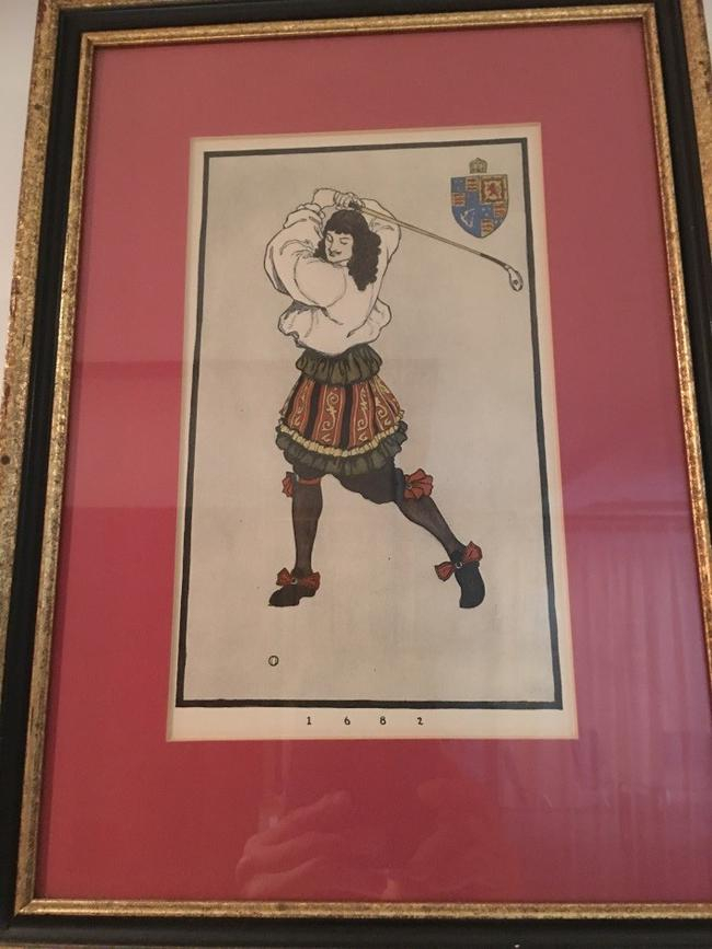 馆藏1682年高尔夫球手