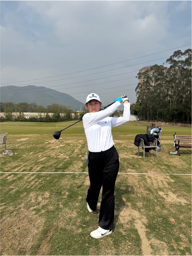 韩沐汐1号木练习中