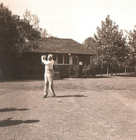 1936年北平高尔夫俱乐部第1洞发球台