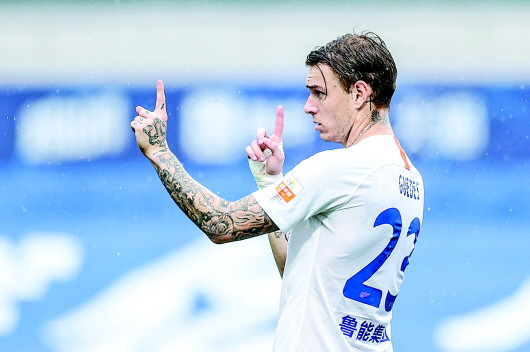 面对硬仗，鲁能要拿出必胜的信心。　新华社发