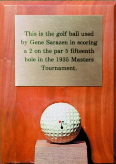 1935年大师赛打进信天翁的球