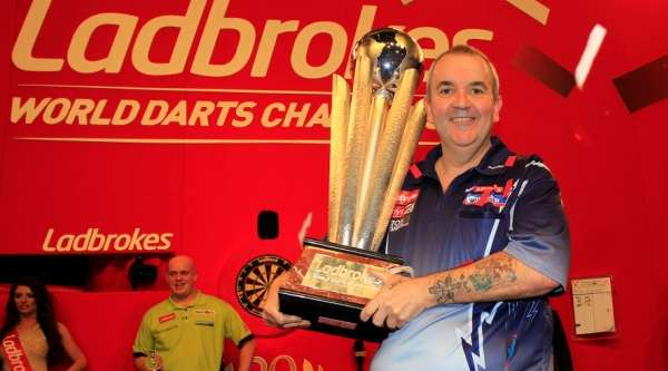  （历史图片：1995， 1996， 1997， 1998， 1999， 2000， 2001， 2002， 2004， 2005， 2006， 2009， 2010， 2013 世锦赛冠军菲尔·泰勒）