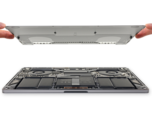 新13英寸MacBook Pro拆解:电池更沉 电源键盘重新设计