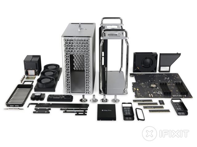 iFixit拆解苹果Mac Pro：美观精良 可修复性一流