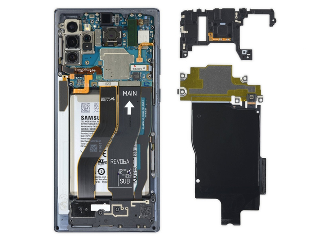 三星note10  5g手机拆解