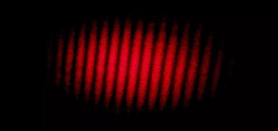 激光干涉条纹（图片来自https：//www.slideshare.net/hassang66/calibration-of-coordinate-measuring-machines-cmm）