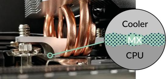 　导热硅脂涂得越多越厚导热效果可能越差