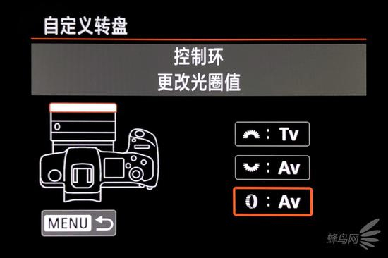 在自定义转盘中，可以设置自定义控制环的不同功能