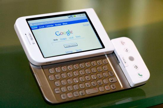 ▲ HTC G1，图片来自&nbsp;TechCrunch