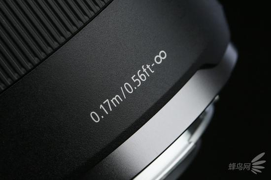 最近对焦距离为0.17m
