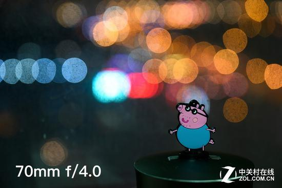 70mm&nbsp;f/4.0光圈下的光斑效果