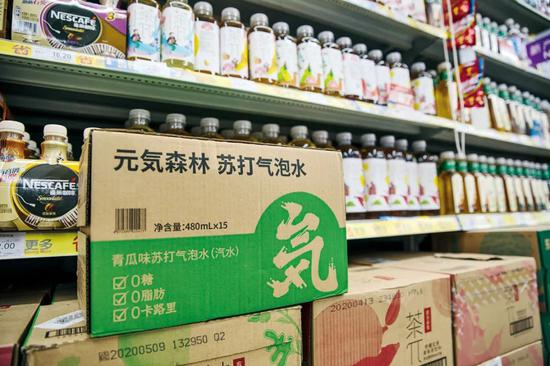 2019年元气森林70%的销售额来自苏打气泡水。