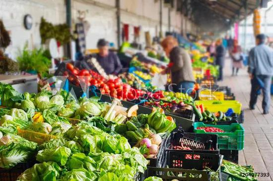 菜市场仿佛一个植物标本馆或解剖室 | 图虫创意