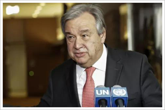 ▲联合国秘书长安东·古特雷斯