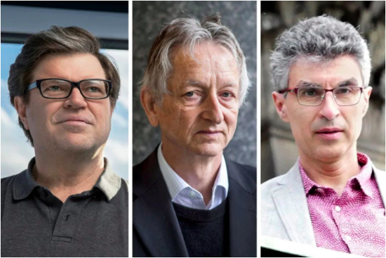 Yann LeCun, Geoffrey Hinton 和Yoshua Bengio