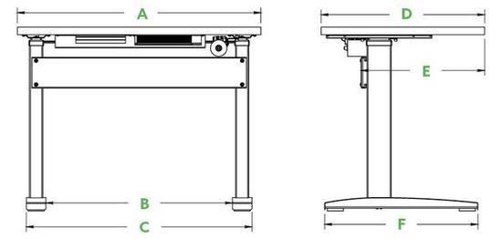 VertDesk V3智能办公桌设计图