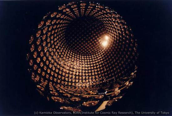 图：神冈探测器。来源：东京大学宇宙线研究所
