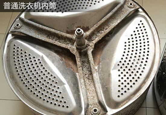 长期不清洁的滚筒洗衣机内筒
