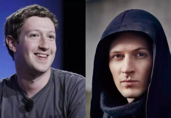 △&nbsp;扎克伯格与杜罗夫，俩程序员都有各自强烈的dress code