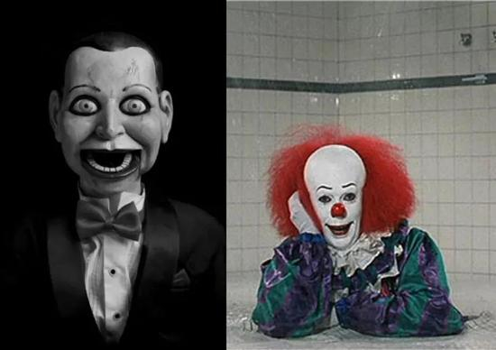 电影《死寂》中小木偶“比利”和《小丑回魂》中的小丑