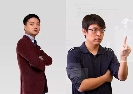 图左为前格灵深瞳CEO 何搏飞，图右为格灵深瞳创始人、现任 CEO 赵勇。