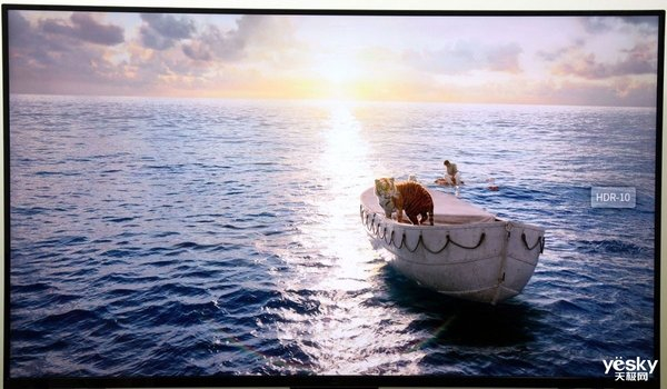  普通液晶电视，HDR亮场表现