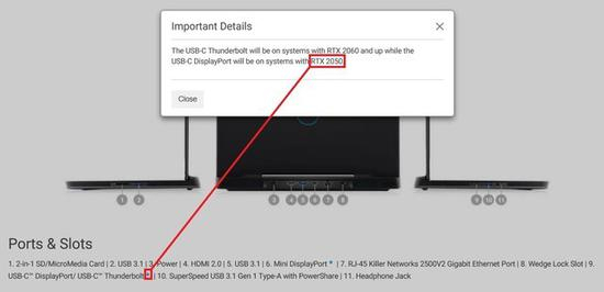 出现在戴尔官网的RTX 2050（图片引自NotebookCheck）