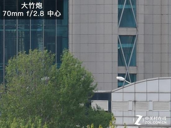 大竹炮70mm全开锐度表现