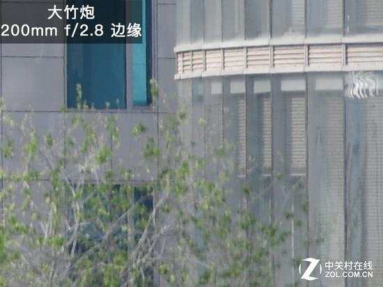 大竹炮200mm下全开边缘锐度