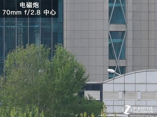 电磁炮70mm全开锐度表现